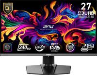 MSI MPG 272URXDE QD-OLED computer monitor 67,3 cm (26.5") 3840 x 2160 Pixels 4K Ultra HD Zwart