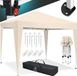 Merkloos Partytent 3x3m Pop-Up Paviljoen Waterdicht met UV-bescherming