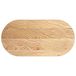 VidaXL Tafelblad 120x60x2 cm ovaal massief eikenhout