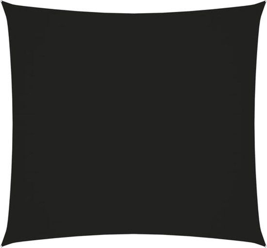 vidaXL Zonnescherm vierkant 3x3m Oxford stof zwart
