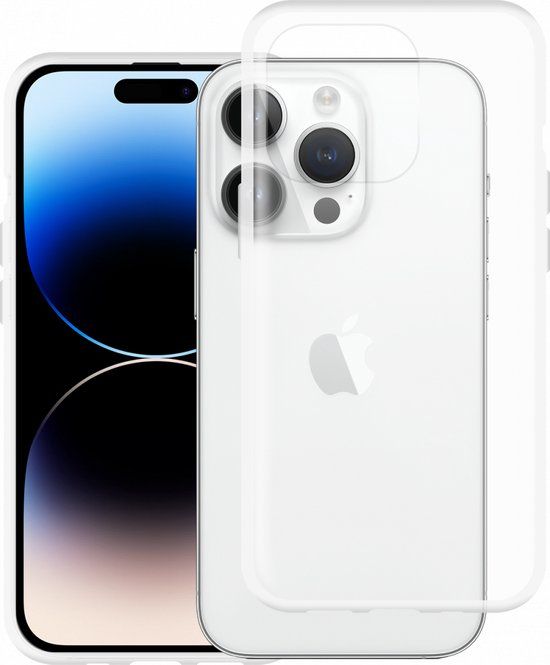 Just in Case Soft TPU Case hoesje geschikt voor iPhone 14 Pro - transparant