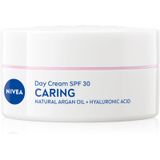 NIVEA Caring Gezichtscrème Nährende Tagescreme SPF 30 24h Moisture 50 ml