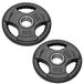 Olympische halterschijven voor lange en korte halters, bumperplates gat 50 mm, rubberen gewichtsschijven van 2,5 kg tot 20 kg (2 schijven à 5 kg)