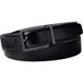 Calvin Klein Ceinture à boucle carrée lisse Noir/marron foncé/métal mat Taille : 90