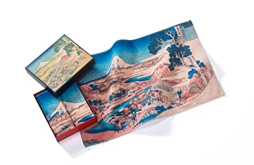 Musearta Unisex gastendoekjes Mount Fuji Katsushika Hokusai 40x60 cm - Set van 2