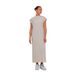 Urban Classics Robe femme, robe longue à épaules allongées, robe midi avec fentes latérales hautes et empiècement d'épaules étendu, tailles XS-5XL, cloud, 5XL