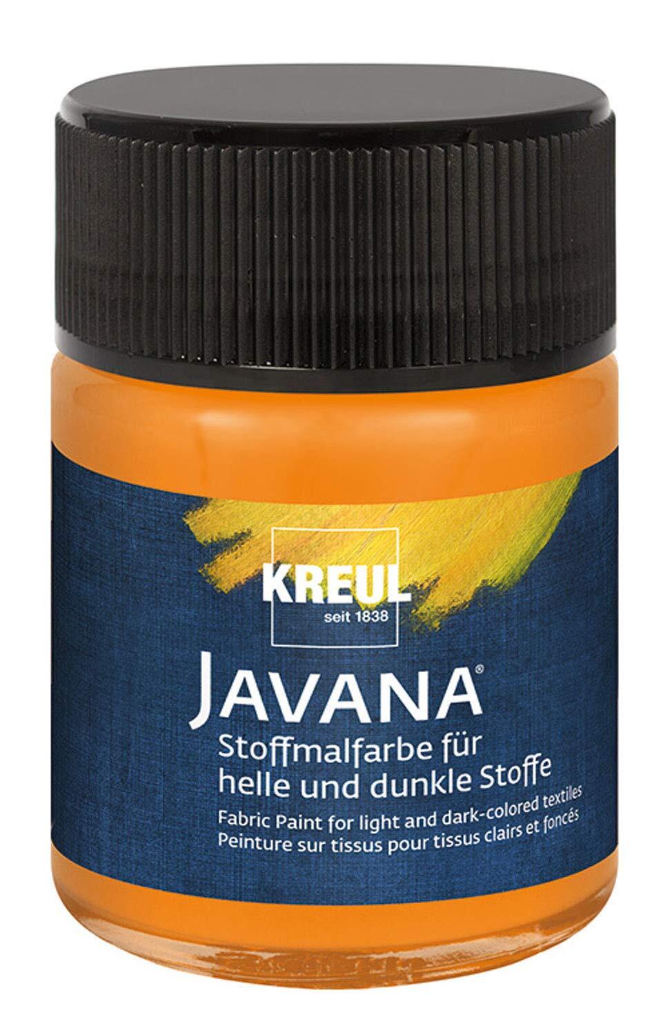 Javana oranje textielverf 50ml â€“ Voor licht en donker gekleurd textiel