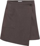 OBJECT COLLECTORS ITEM Object Rok Objlisa Re Wrap Skirt Noos 23049949 Seal Brown/melange Dames Maat - W38