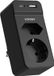 Voomy Verdeelstekker - 1 USB-C & 1 USB-A Poort - 2 stopcontacten - 4000W - Zwart