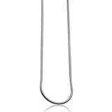 Zinzi 45cm zilveren slangen collier 1mm breed ZISL45