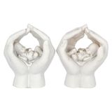 Nemesis Now Geborgen Baby - Slapende Baby - Set van 2 - Hars - 7cm