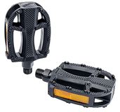 XLC Pedaal voor kinderen/jongeren, zwart, 9/16 inch, reflector