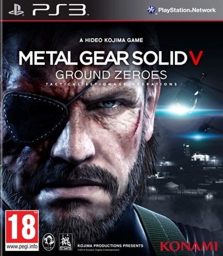 Konami Metal Gear Solid Ground Zeroes Game PS3 PlayStation 3