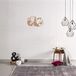 Homemania Wanddecoratie, staal, koper, 52 x 0,15 x 31 cm