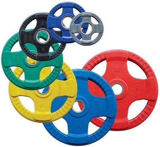 Body-Solid Gekleurde Olympische Rubber Halterschijf - 2,5 kg - Blauw