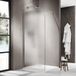 FortiFura Galeria Inloopdouche - 110x200cm - Mat Glas - Geborsteld RVS