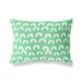BonaMaison Decoratieve kussensloop, benzine groen-wit werpkussens, decoratieve kussenslopen voor woonkamer, bank, slaapkamer, maat: 45x60 cm - ontworpen en vervaardigd in Turkije