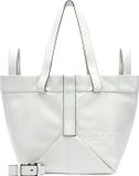 LIEBESKIND BERLIN Leren Schoudertas Elvira Paper Touch Crinkle Shopper Arctic Crème