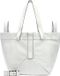 LIEBESKIND BERLIN Leren Schoudertas Elvira Paper Touch Crinkle Shopper Arctic Crème
