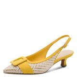 Marco Tozzi Dames Pumps 2-89500-46 639 F-breedte Geel Maat 41 EU