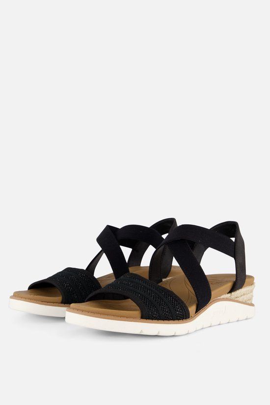 Skechers Arch Fit Beach Kiss-Boho Beyo - Dames Sandalen - Zwart - Maat 38