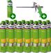 Illbruck FM330 Mousse PU élastique 880ml avec pistolet à mousse et nettoyant (Set de 12 cartouches)