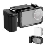 NEEWER Kooi en zijhandgreep, accessoireset compatibel met DJI Osmo Action 5 Pro/4/3 camera, beschermende metalen video-installatie, magnetische adapterhouder voor koude schoensluiter, verlengstang