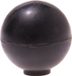Protect-it Deurstopper/deurbuffer Golf - 1x - D35mm - rubber - zwart
