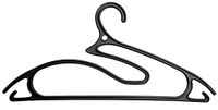 Ordinett 5 stuks Hangers 5 in 1 Black Pp Display 28 sets, polypropyleen, medium