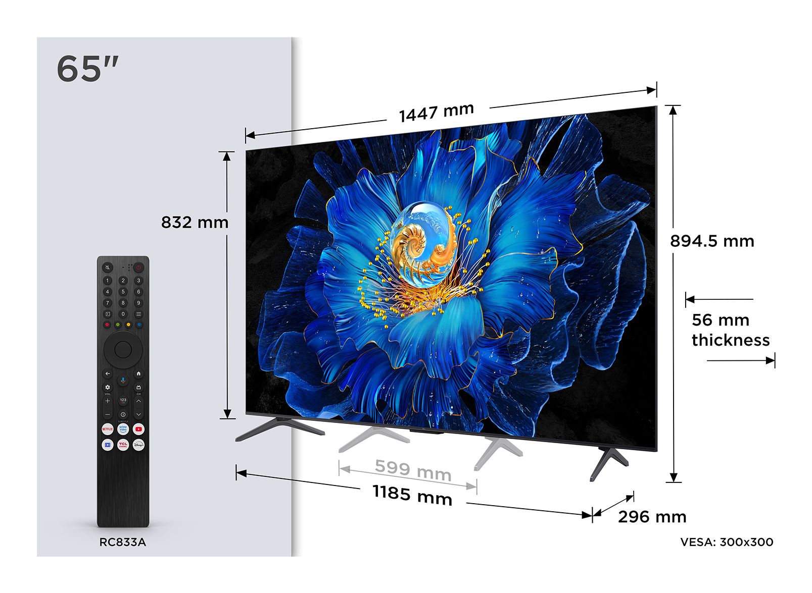 TCL 65C6KS / TV screen / 65 / 2025