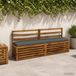 vidaXL - 1-delig - Bankkussen - VUGHT - 100% - Polyester - Grijs - 180 x 30 x 5 cm