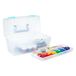 ArtBin Essentials Lift-Out Tray, Art and Craft Opbergdoos - Trans. W/Aqua vergrendelingen & handvat, 6937AG, Aqua Mist Latches