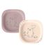 nip Green Eco Baby- en kinderborden, set van 2, diermotief, roze