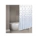 MSV Douchegordijn Polyester Blauw, Wit 180x200 cm
