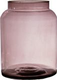 Hakbijl Glass Vaas Shape - transparant mauve - eco glas - 19 x 25 cm
