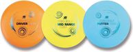 Sunflex Stressbal Orange, Jaune et Bleu TPE gel