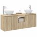 vidaXL Badkamerkastenset 3 st Sonoma Eiken 49,5 x 41 x 64,5 cm