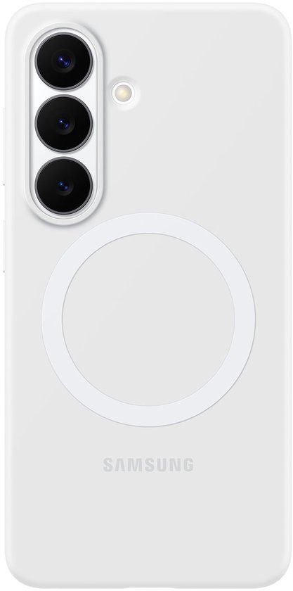 Samsung Galaxy S26 Hoesje - Silicone Magnet Case - Wit