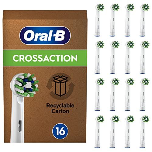 Oral-B Cross Action Opzetborstels Voor Elektrische Tandenborstel, Verpakking Van 16, Geschikt Voor Brievenbus
