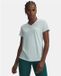 Under Armour Tech SSV- Solid-GRN Dames Sportshirt - Refresh Mint - Wit