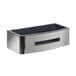 Gedy | Poseidon Rechthoekige doucheplank van staal, verchroomd en zwart, afmetingen: 7,2 x 24 x 12,3 cm en gewicht 0,815 kg