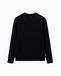 Armani Exchange Essential heren trui met lange mouwen en gestructureerd monogram logo, zwart, XS