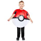 Uniseks Pokémon Uniseks officieel gelicentieerde Pokeball Tabard kinderkostuum leeftijd: 3-12 jaar