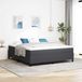 Maison Exclusive - Cadre de lit plateforme, gris foncé, 180 x 200 cm, revêtement en tissu cordura