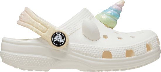 Crocs I AM Rainbow Unicorn Instappers Junior - Wit/Geel/Groen/Blauw/Roze - Maat 20/21