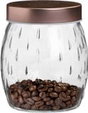 Urban Living Voorraadpot Beau - 2L - Glas - Koperen Deksel