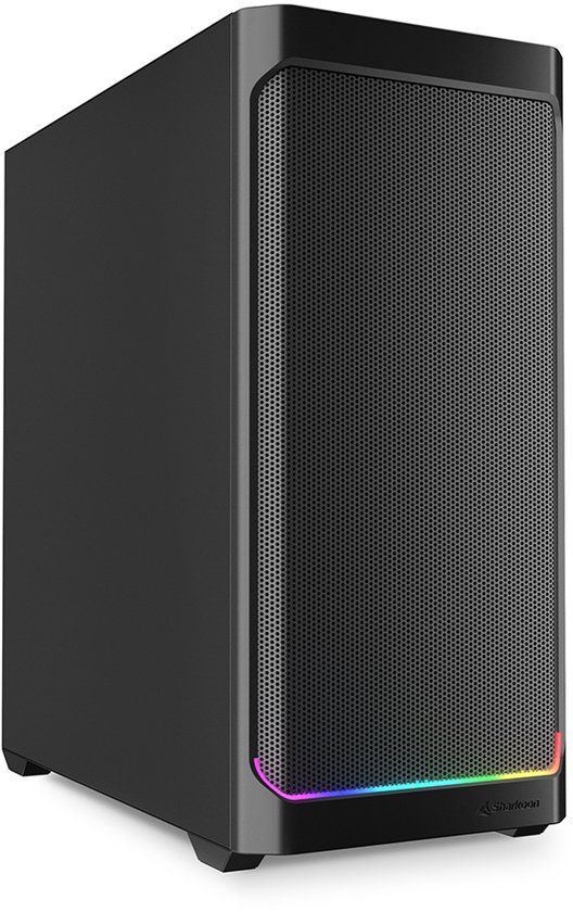 Sharkoon AK4 RGB STRIP Midi Tower Zwart