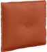 vidaXL Coussin de dossier Rouge-orange 50 x 45 cm Tissu velours côtelé
