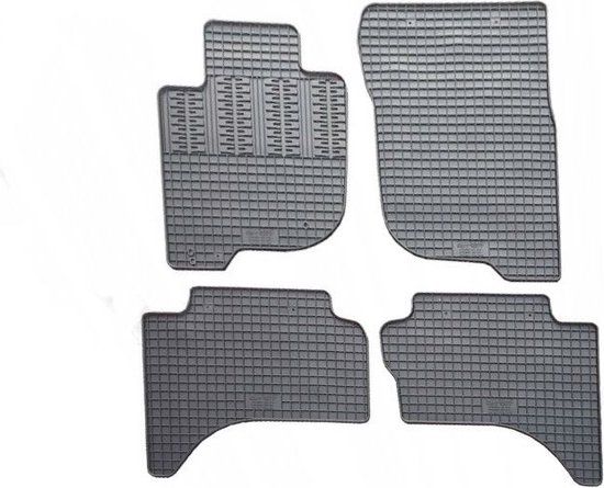 Rubber matten passend voor Fiat Fullback Double Cab 2016- & Mitsubishi L200 (Triton) Double Cab 2015- (4-delig montagesysteem)