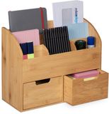 Merkloos Relaxdays Bureau organizer bamboe